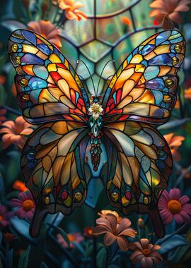 Stained Glass Butterfly