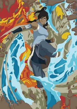 Korra All Elements