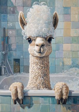 Alpaca Bath Time