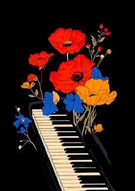 Piano & Flowers