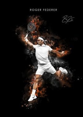 Roger Federer Tennis Art