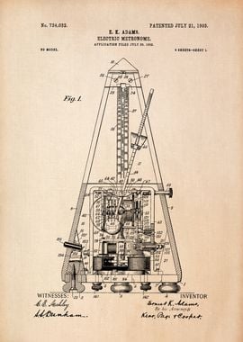 Electric Metronome Patent