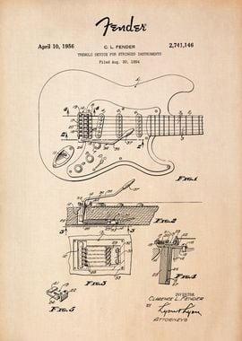 Fender Guitar Patent