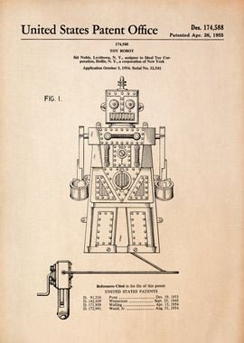 Vintage Robot Patent