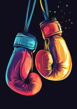 Boxing Gloves Art