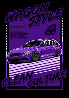 BMW F31 Wagon Style Purple