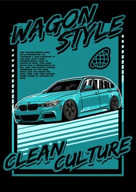 BMW F31 Wagon Style Cyan