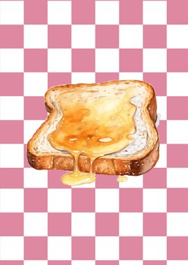 Honey Toast Watercolor