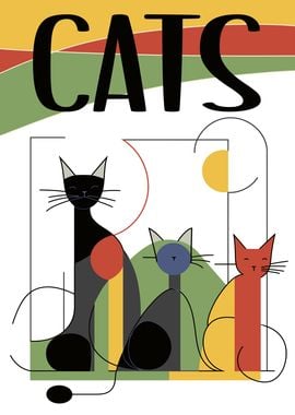 Modern Cats Art