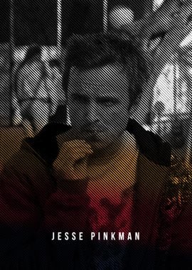 Jesse Pinkman Halftone Poster