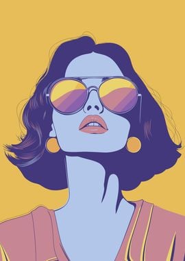 Strong Woman in Sunglasses