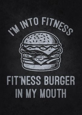 Fitness Burger In My Mouth - Funny