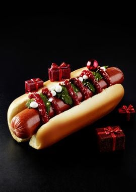 Christmas Hot Dog