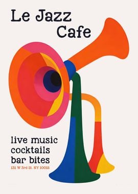 Le Jazz Cafe Poster