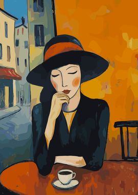 Woman in a Cafe