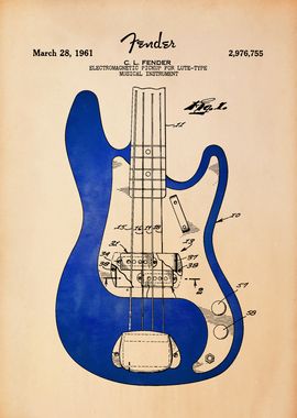 Fender Bass Guitar Patent