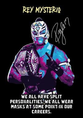 Rey Mysterio Wrestling Art