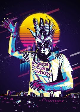 80s Retro DJ Poster