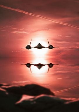 SR-71 Blackbird Sunset