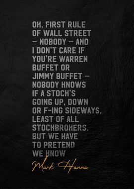 Wall Street Rule Quote