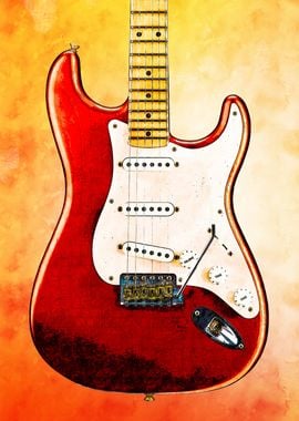 Fender Stratocaster Watercolor