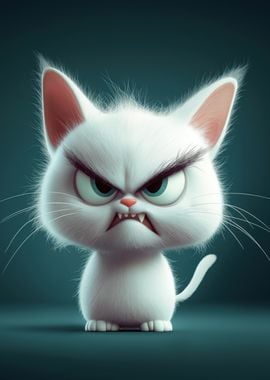 Angry Cartoon Cat