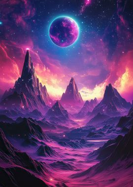 Purple Planet Landscape