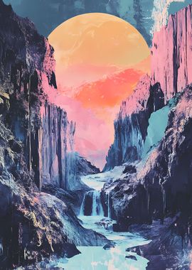 Dreamy Canyon Landscape