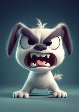 Angry Cartoon Dog