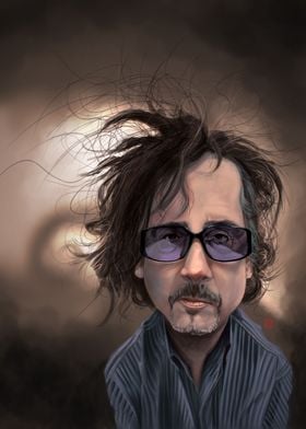 A caricature of the great Tim Burton