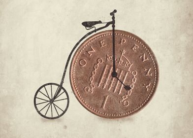 A very small bike or a very big penny?