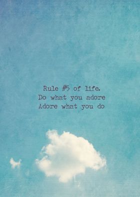 Rules of Life #5