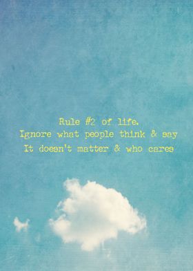 Rules of Life - #2
