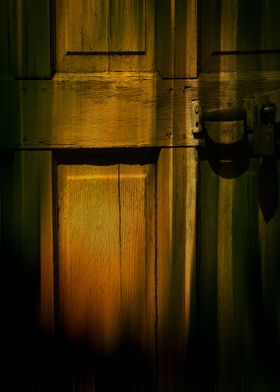 the old wooden door