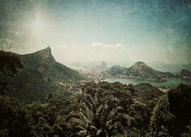 a piece of Heaven. Christ the Redeemer statue atop Corc ... 