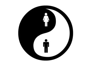 Yin Yang Man Woman - Conceptual Artwork