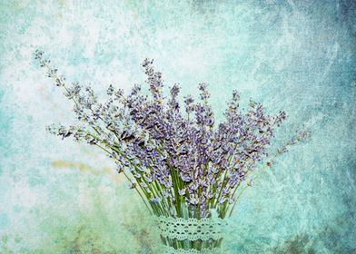 lavendar with blue vintage