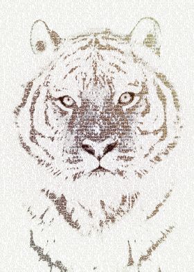 The Intellectual Tiger - typography art