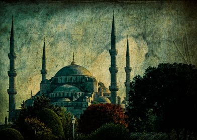 The Blue Mosque, Istanbul. Turkey.