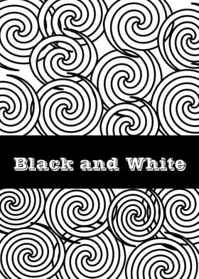 Black and white spirals