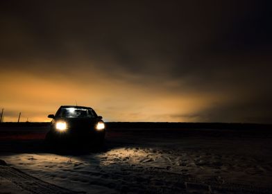 I wanted to photograph the car at night and made it! :) ... 