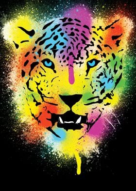 PoP Tiger with paint splatters and drips - I have lots  ... 