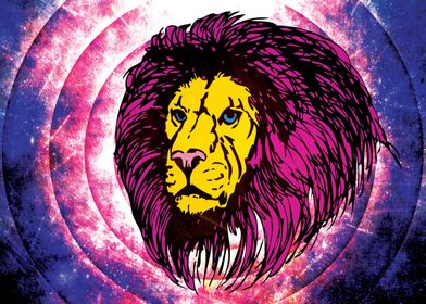 The Lion - I hope you like it. Retro background with gr ... 