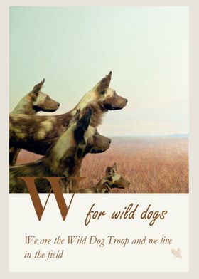 W for Wild Dogs, image by ZenaZero 2014