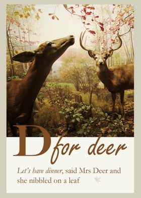 D for Deer, image by ZenaZero 2014
