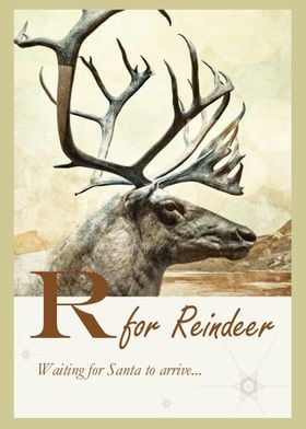 R for Reindeer, image by ZenaZero 2014