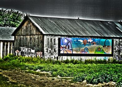 Barn Graffiti Mural