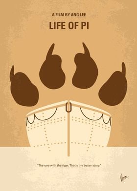 No173 My Life of Pi minimal movie poster A young man w ... 