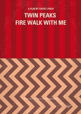 No169 My Fire walk with me minimal movie poster A youn ... 