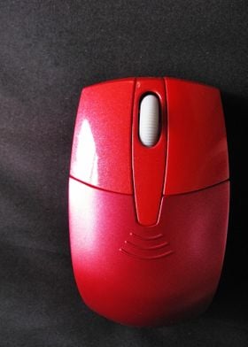 The Red Mouse Cordless Computer Mouse